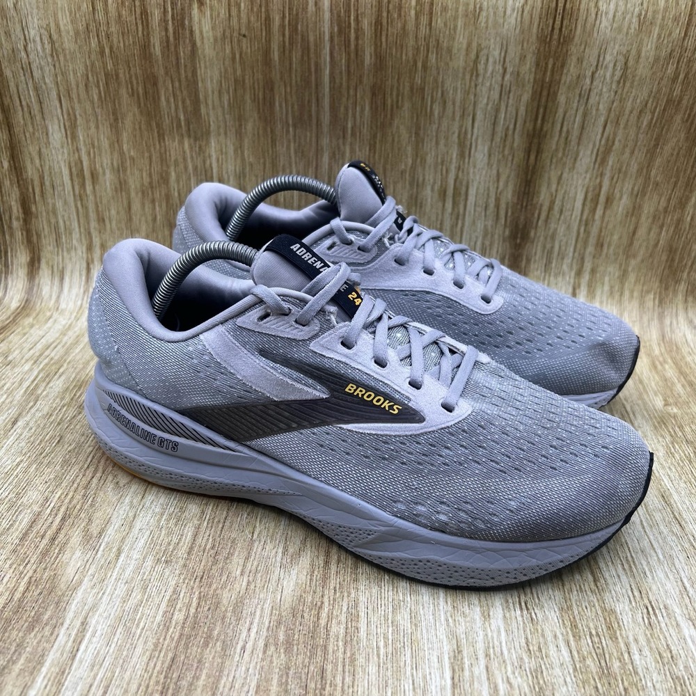 Brooks Adrenaline GTS 24 Men's 9 4E Extra Wide Grey Running Shoes 1104374E084